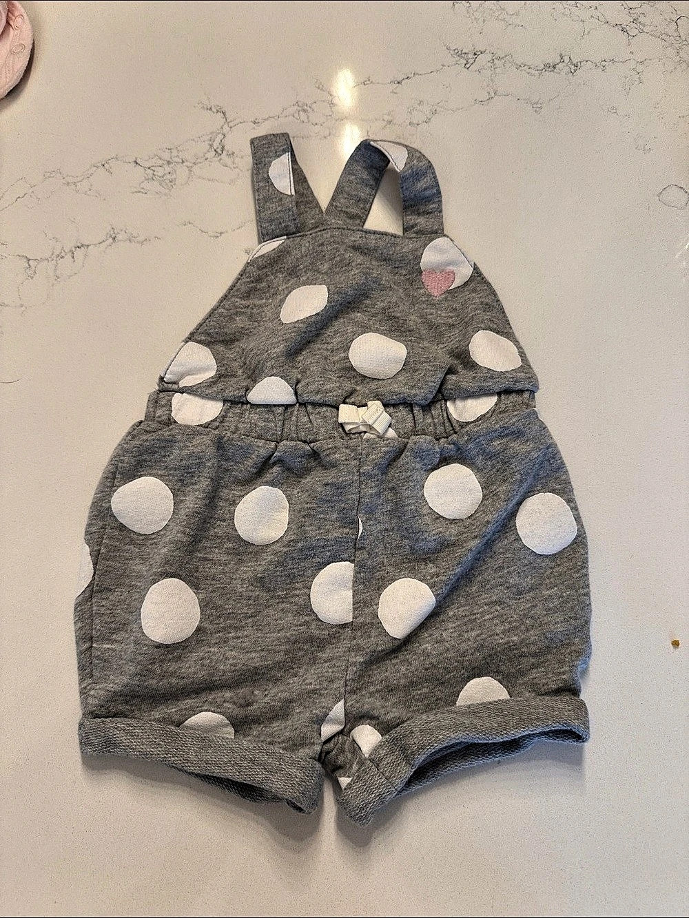 Carter's Polka Dot French Terry Romper 6M